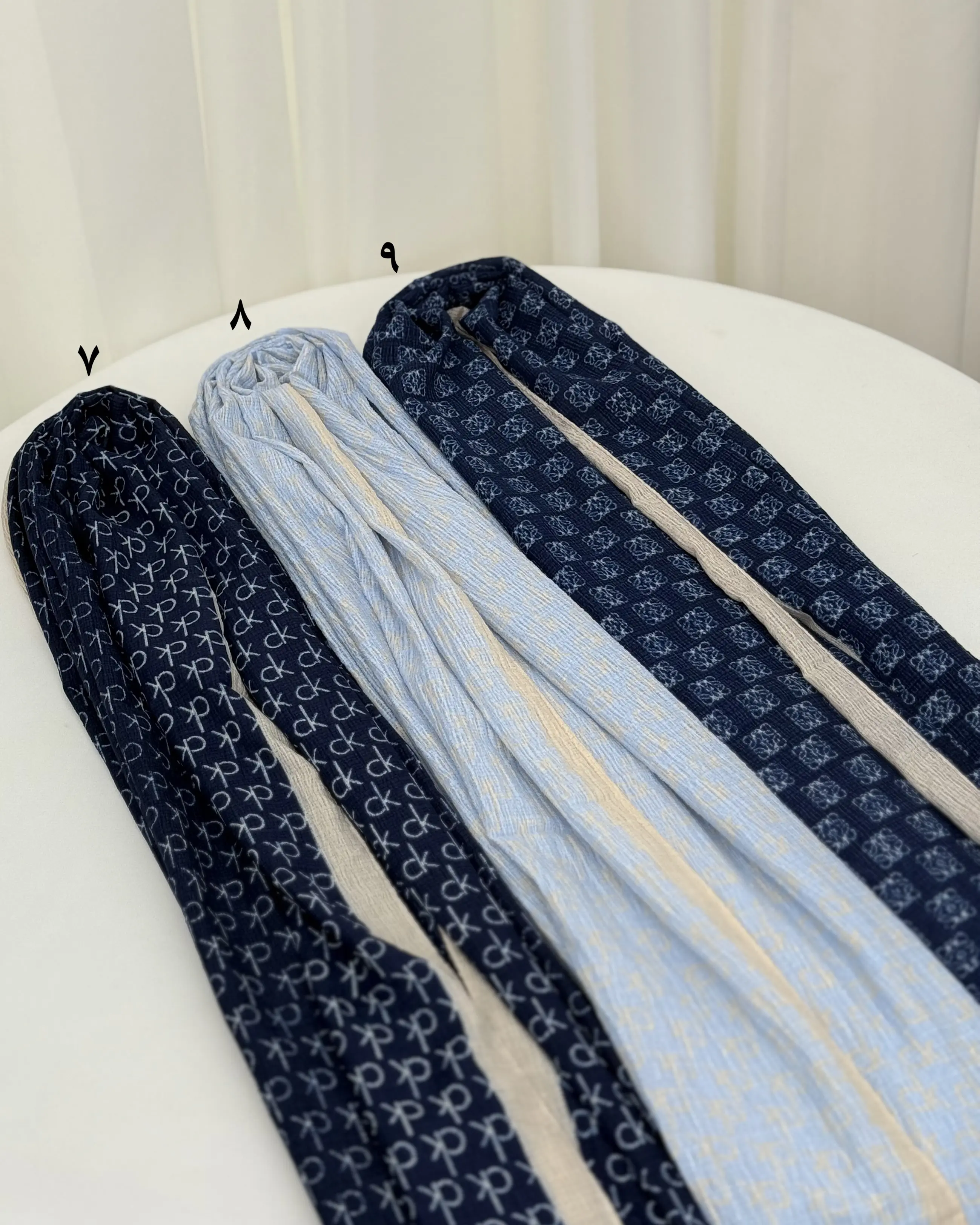 شال دخترانه پفکی چاپی